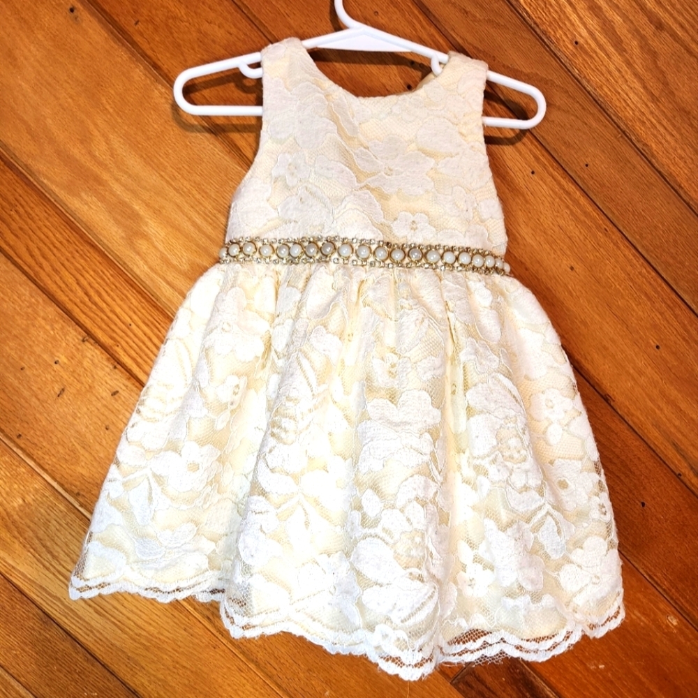 American Princess 24 month baby girl beaded flower dress
